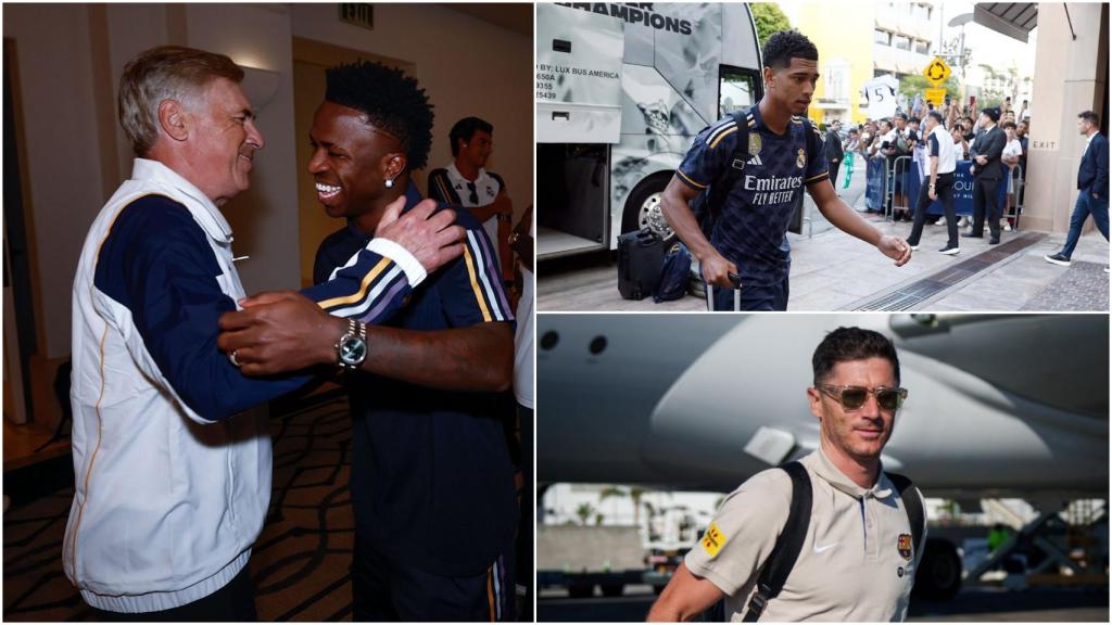 La llegada del Real Madrid a Los Ángeles