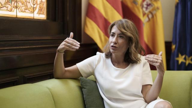 Raquel Sánchez, ministra de Transportes, durante su entrevista con El Español.