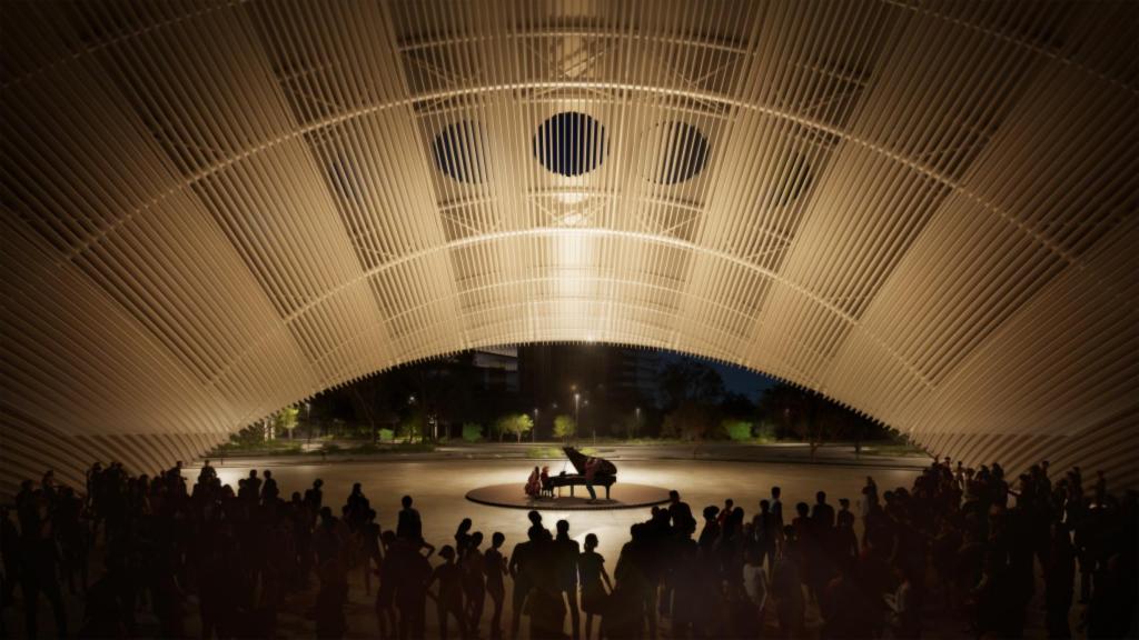 Un concierto en el interior de Arco del Tiempo.