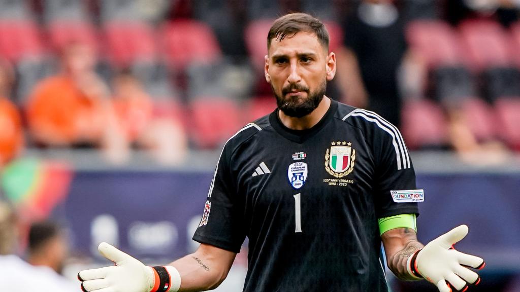 Donnarumma, con la selección de Italia