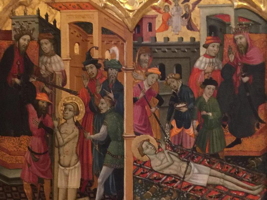 Llorenç Zaragoza: 'Martirio  de san Lorenzo', 1380-1390