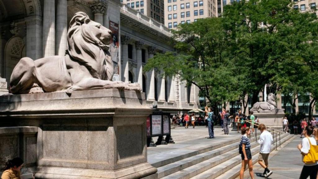 Entrada de la New York Public Library