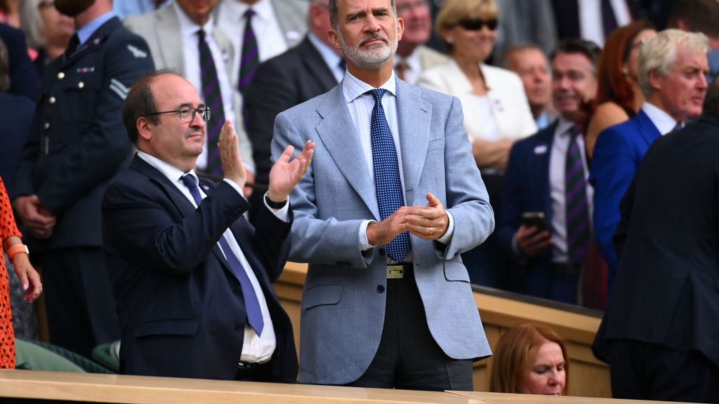 Felipe VI en Wimbledon.