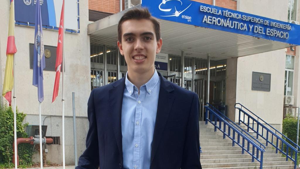 Antonio Tabanera en la Escuela Técnica Superior de Ingeniería Aeronáutica y del Espacio.