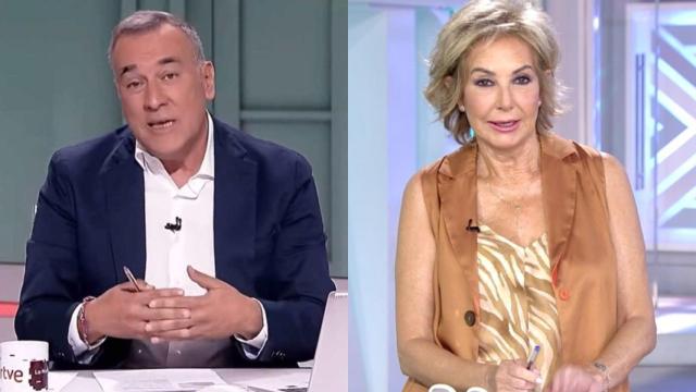 Xabier Fortes y Ana Rosa Quintana en 'La noche en 24 horas' y 'El programa de AR'.