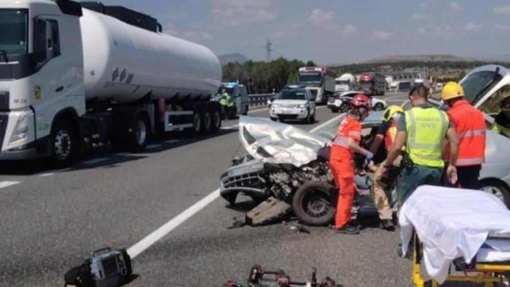 Un anciano resulta herido grave en la S0-20 a la altura de la capital