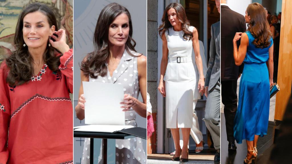 La reina Letizia en sus últimos actos, con ondas poco marcadas.