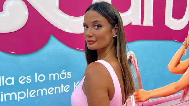 Lara Tronti en el estreno de 'Barbie'.