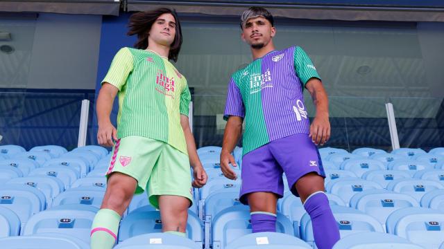 Las nuevas camisetas del Málaga CF