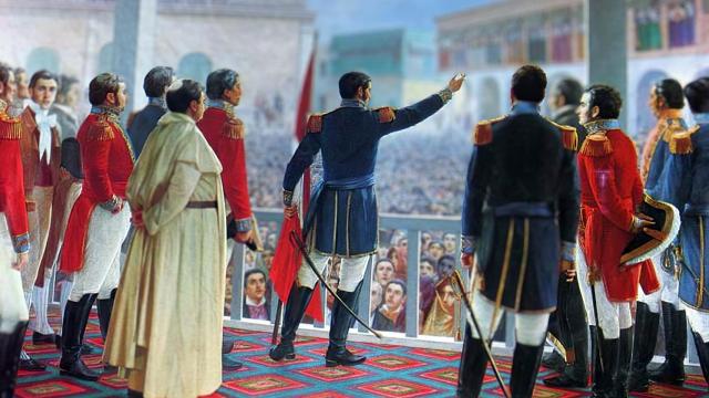 Proclamación de la independencia de Perú.