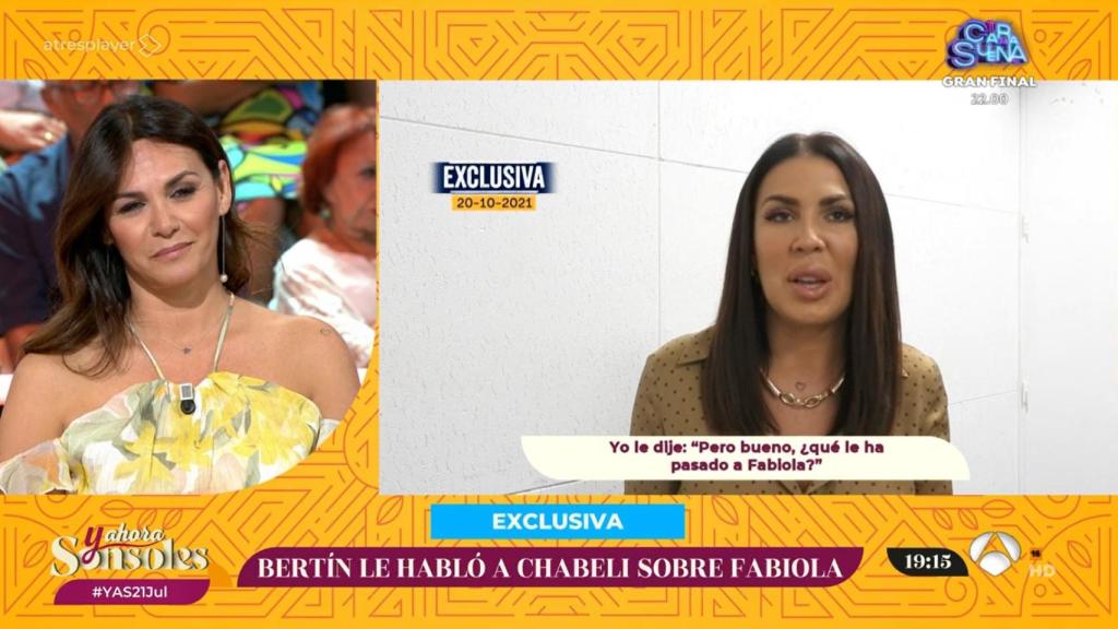 Fabiola Martínez en 'Y ahora, Sonsoles'.