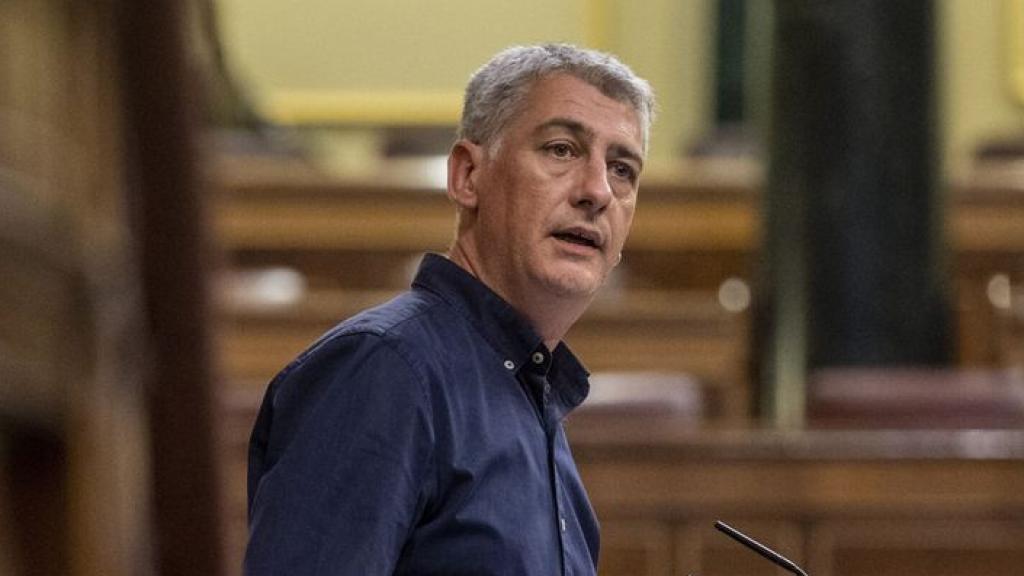 El diputado de EH Bildu, Oskar Matute, en el Congreso.