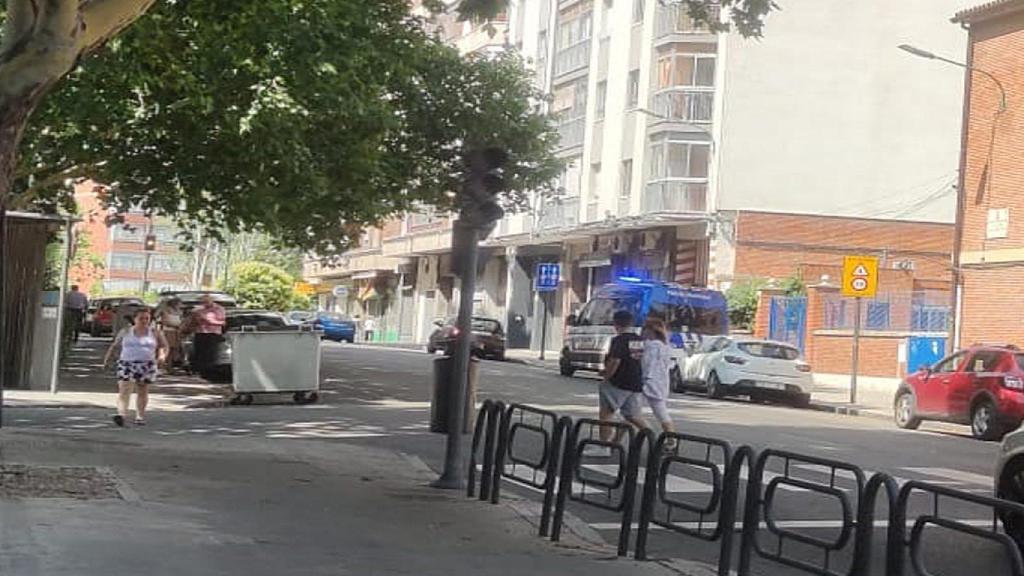 La Policía Municipal en el lugar