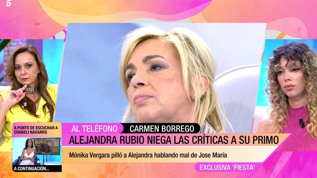 Mónika Vergara, Carmen Borrego y Alejandra Rubio en 'Fiesta de verano'.