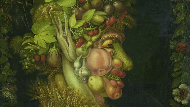 Giuseppe Arcimboldo: Detalle de 'El verano', 1573. Museo del Louvre