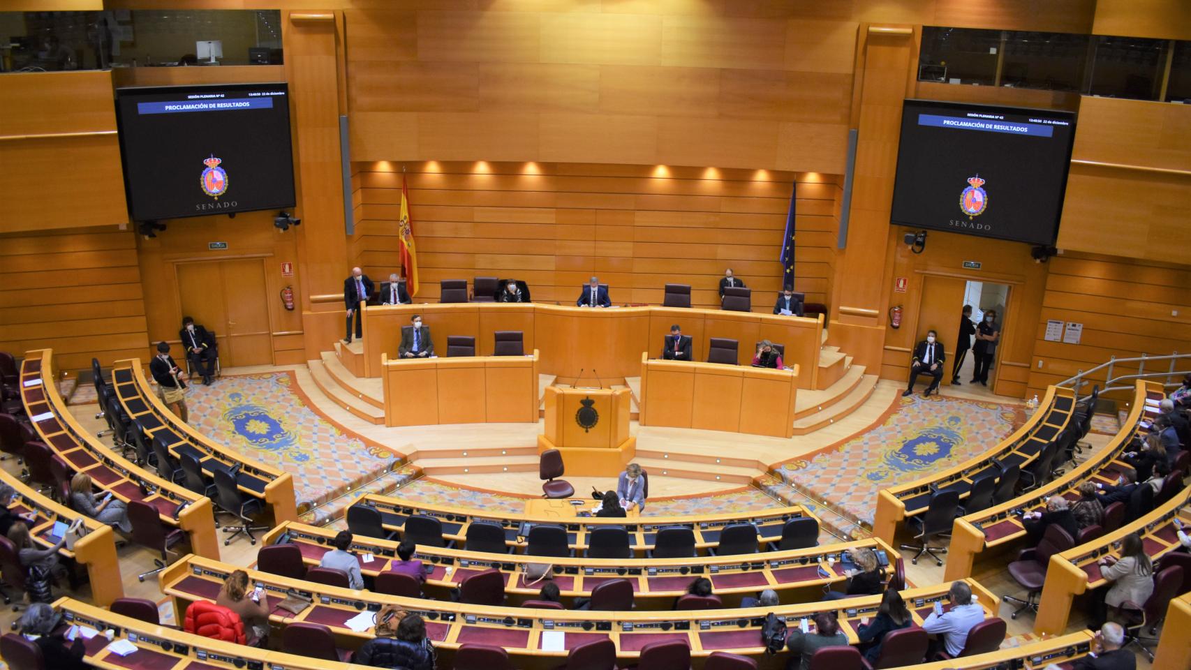 Imagen de un pleno del Senado.