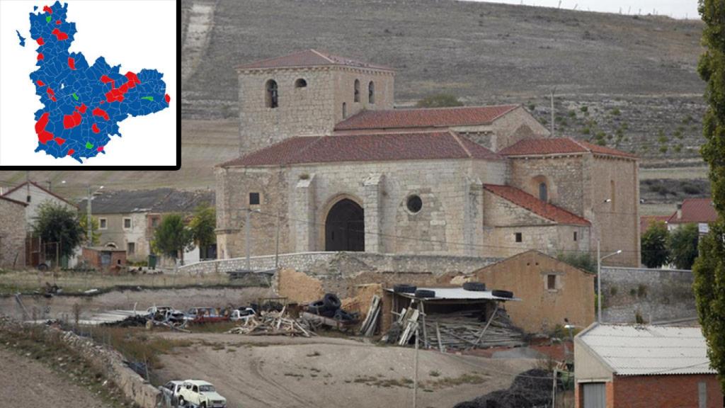 Manzanillo, en la provincia de Valladolid, uno de los cuatro pueblos en los que ganó Vox