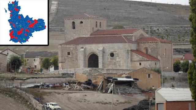Manzanillo, en la provincia de Valladolid, uno de los cuatro pueblos en los que ganó Vox