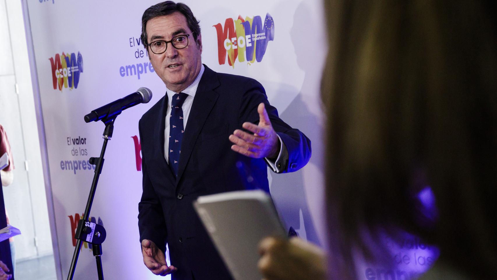 Antonio Garamendi, presidente de la CEOE.