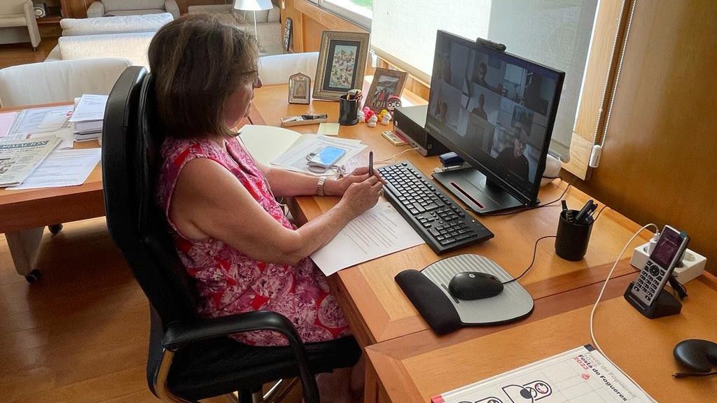 La rectora de la Universidad de Alicante, Amparo Navarro, este martes.