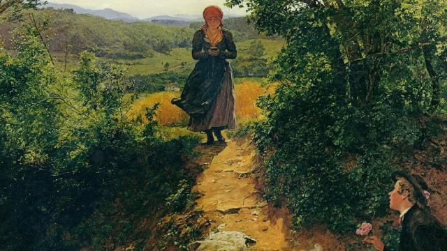 Este es el misterio que crea un cuadro de 1860 por la aparición de un teléfono móvil.