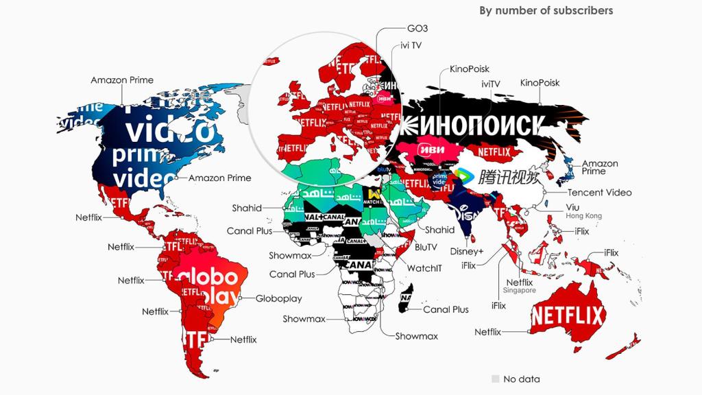 Mapa de streaming