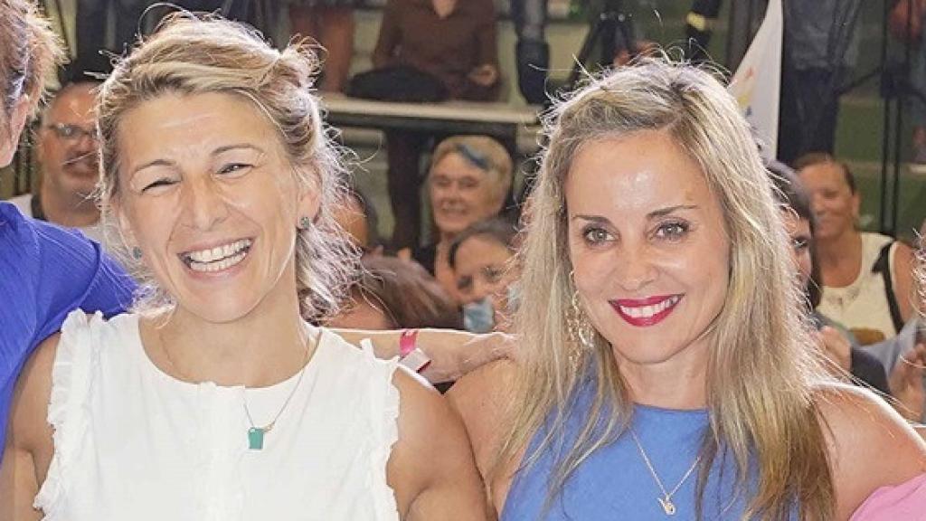 Marta Lois, Yolanda Díaz y Verónica Martínez.