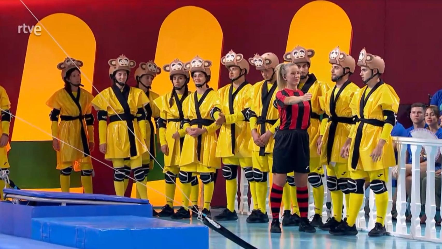 Equipo de Colmenarejo en una de las pruebas del Grand Prix, emitido el lunes.