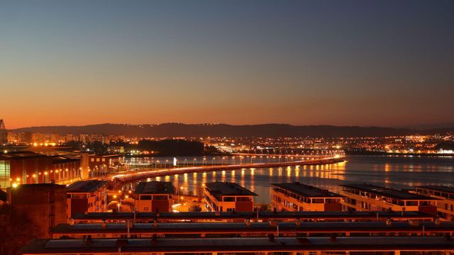 Vista del Ponte das Pías desde Fene