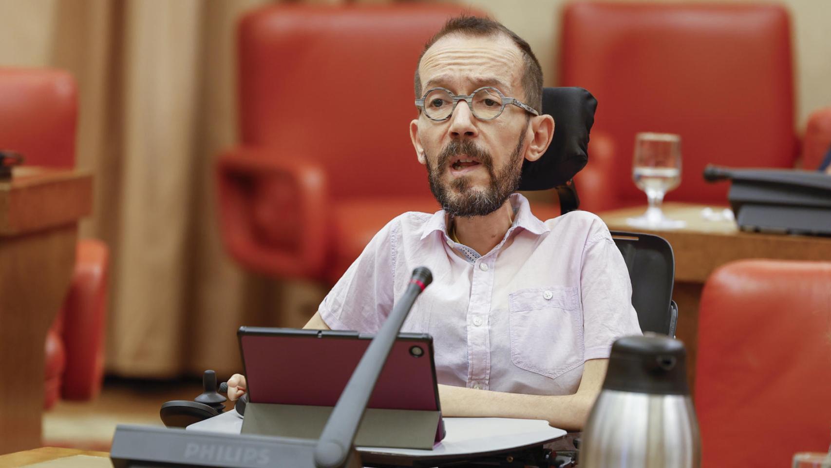 El exportavoz parlamentario de Podemos Pablo Echenique.