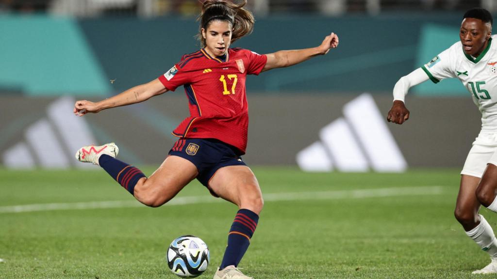 Gol de Alba Redondo contra Zambia en el Mundial