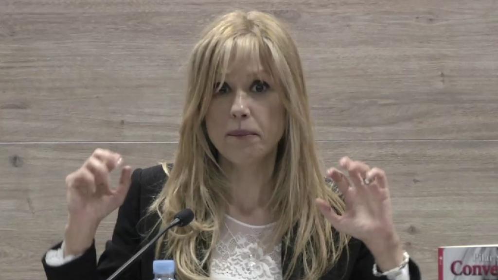 Pilar Soto en la presentación de su libro.