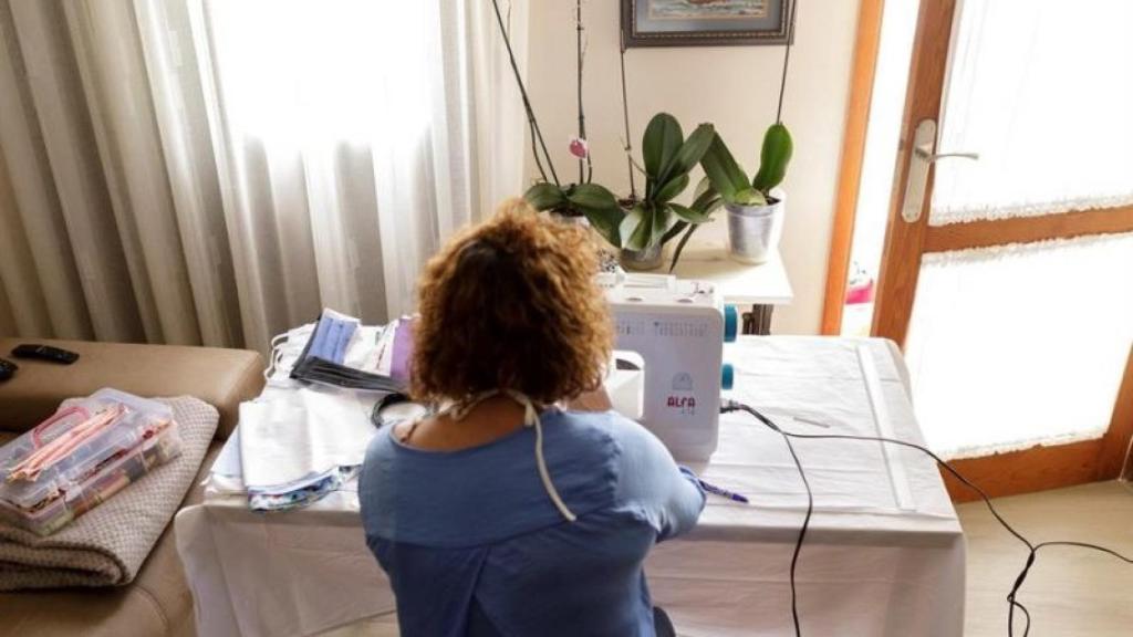 Una ama de casa en su domicilio.