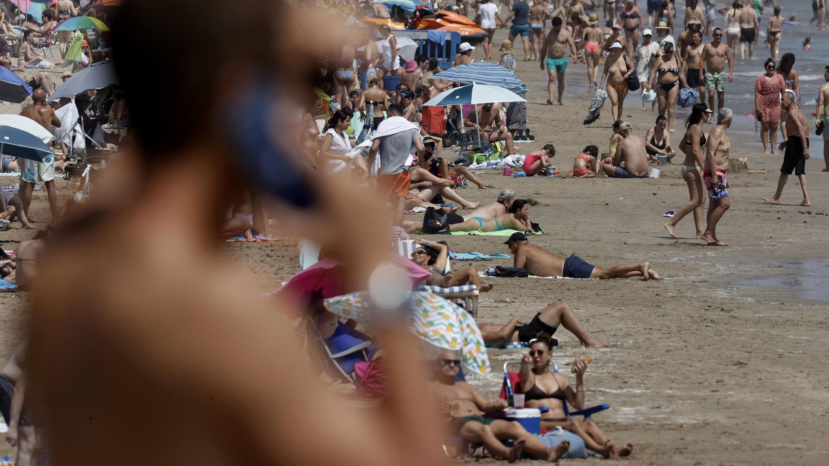 Aspecto que presentaba una playa valenciana la semana pasada.