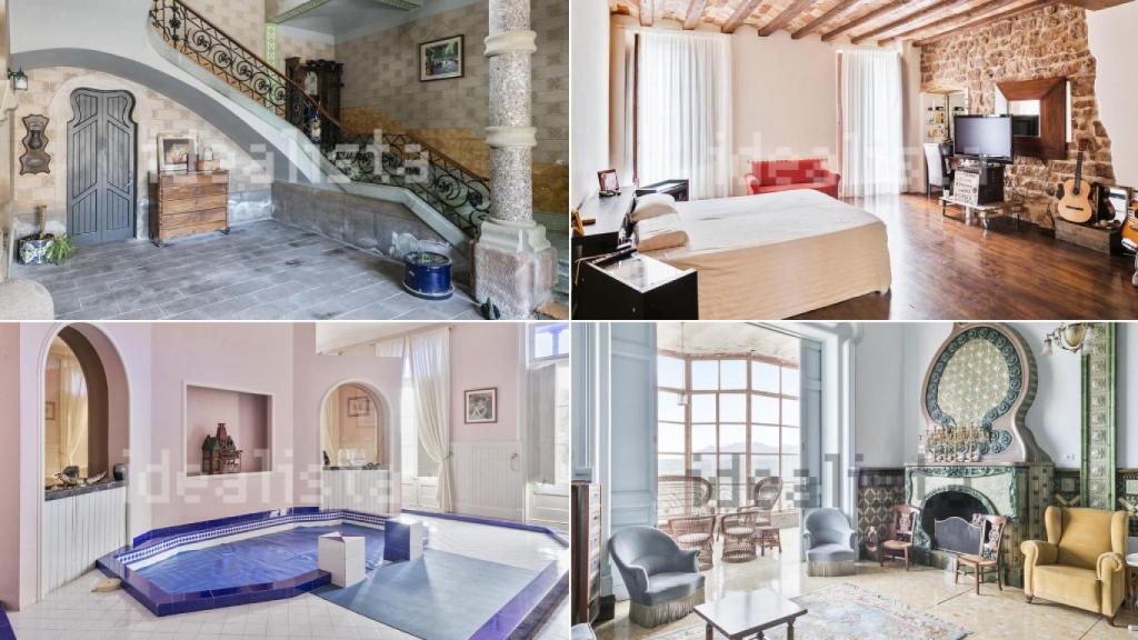 Algunas de las estancias de la casa que vende Rauw Alejandro.