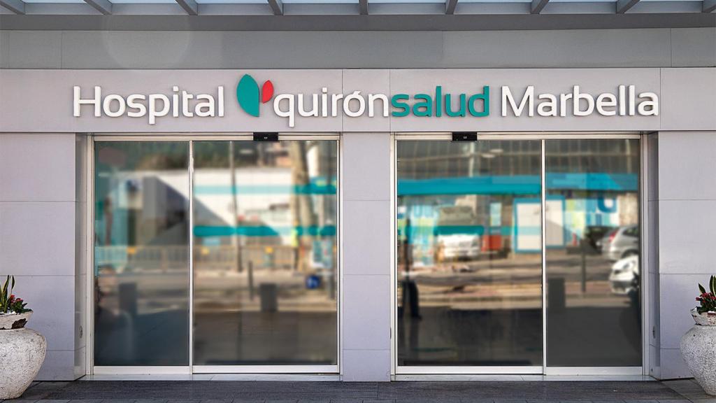 La entrada del Hospital Quirónsalud Marbella.
