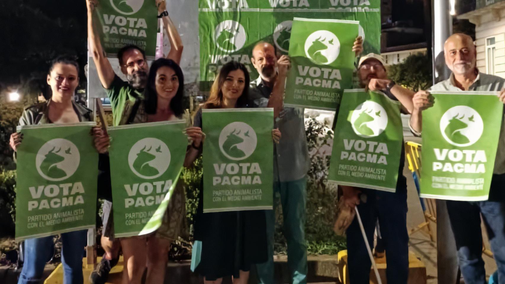 Candidatos de Pacma en Pontevedra.