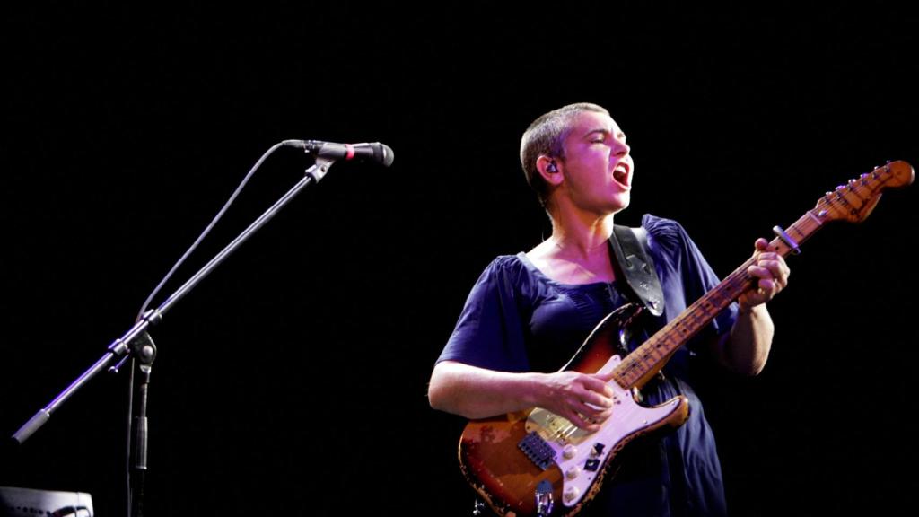 Sinéad O'Connor durante un concierto en Salacgriva (Letonia) en 2009.