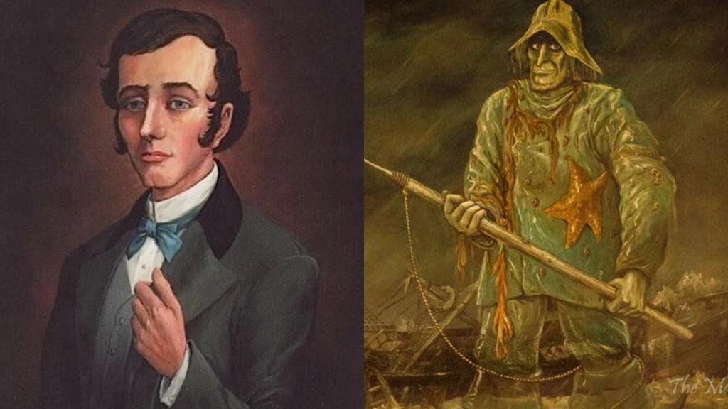 William Gracey y el marinero, dos de los retratos de Mansión encantada.