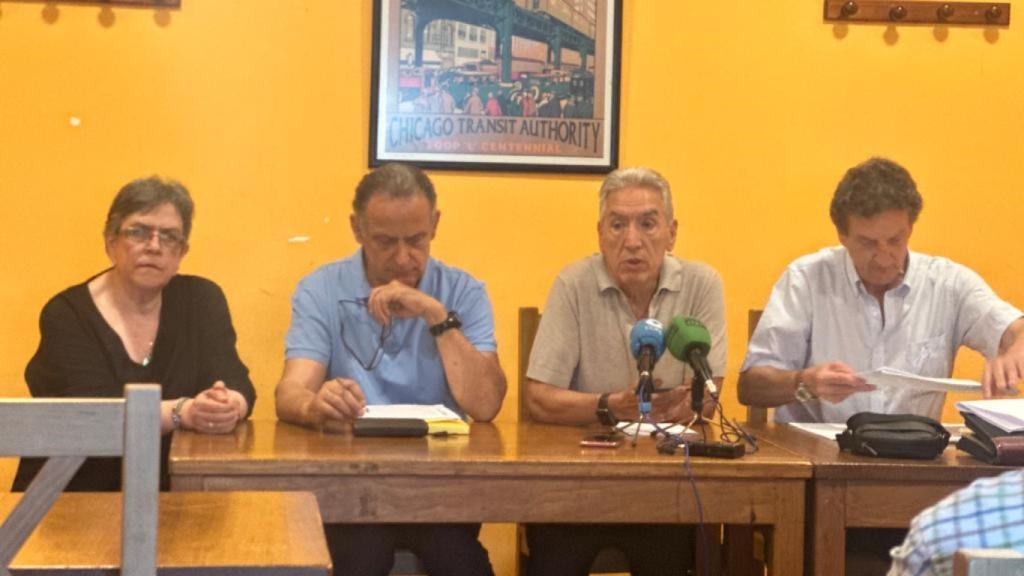 La Plataforma por el Soterramiento del Ferrocarril en Valladolid en una rueda de prensa