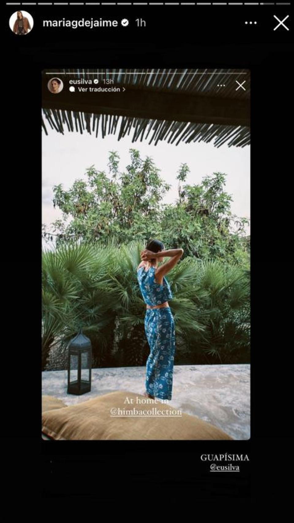 Eugenia Silva con el conjunto 'Bissa' de HImba Collection.