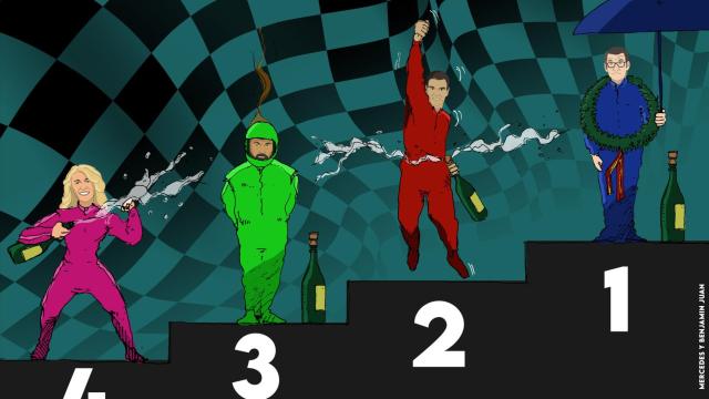 El Gran Premio. La VIÑETA de este viernes de Mercedes, Paula y Benjamín Juan