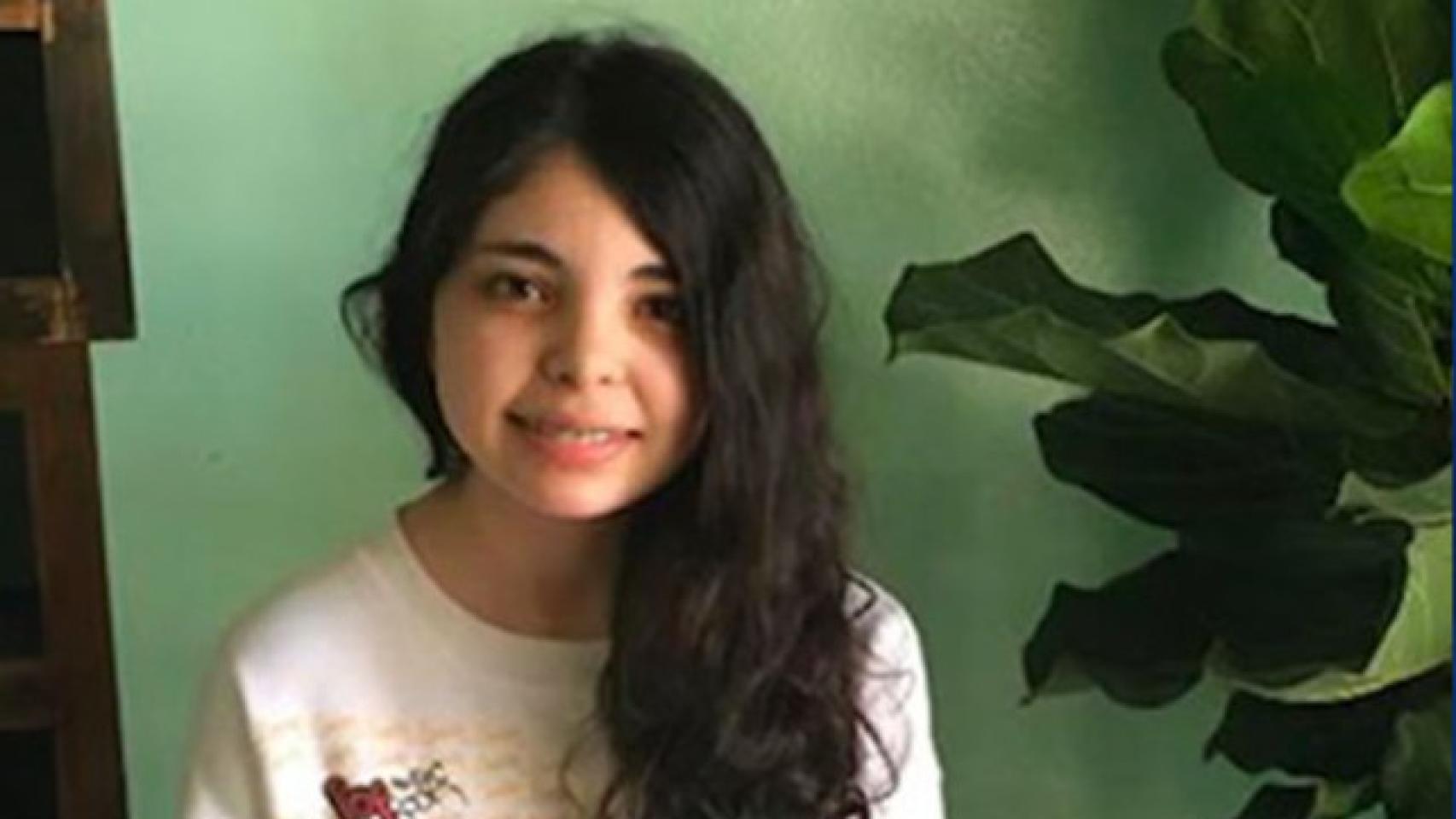 Alicia Navarro con 14 años.