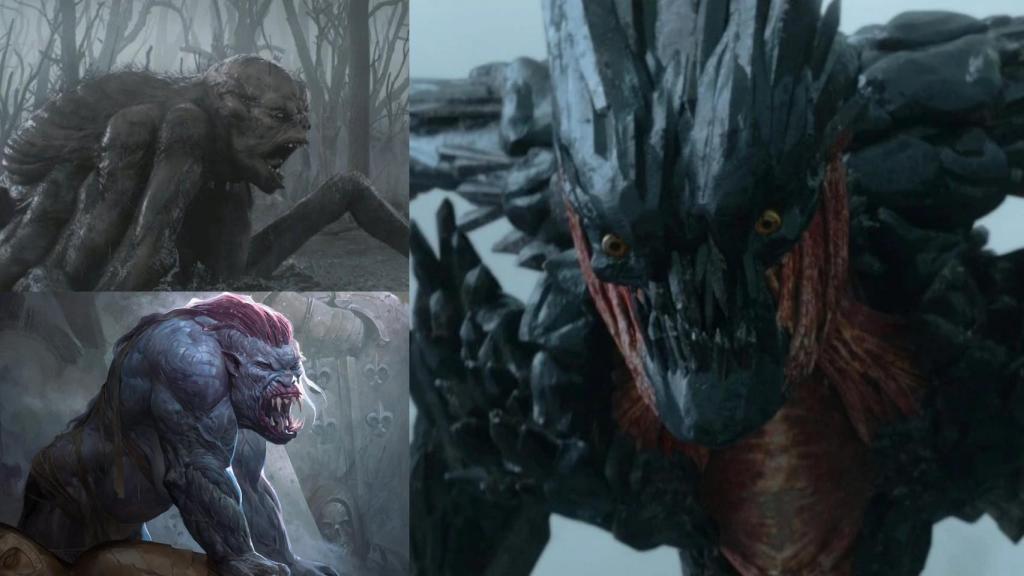 Algunos de los monstruos de 'The Witcher'.