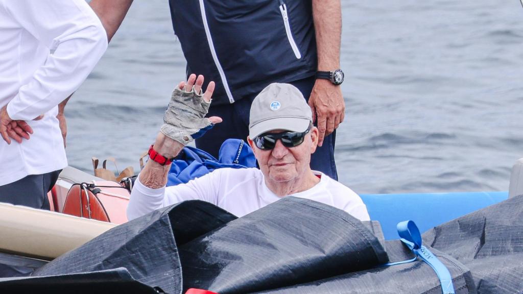 Juan Carlos I en Sanxenxo.