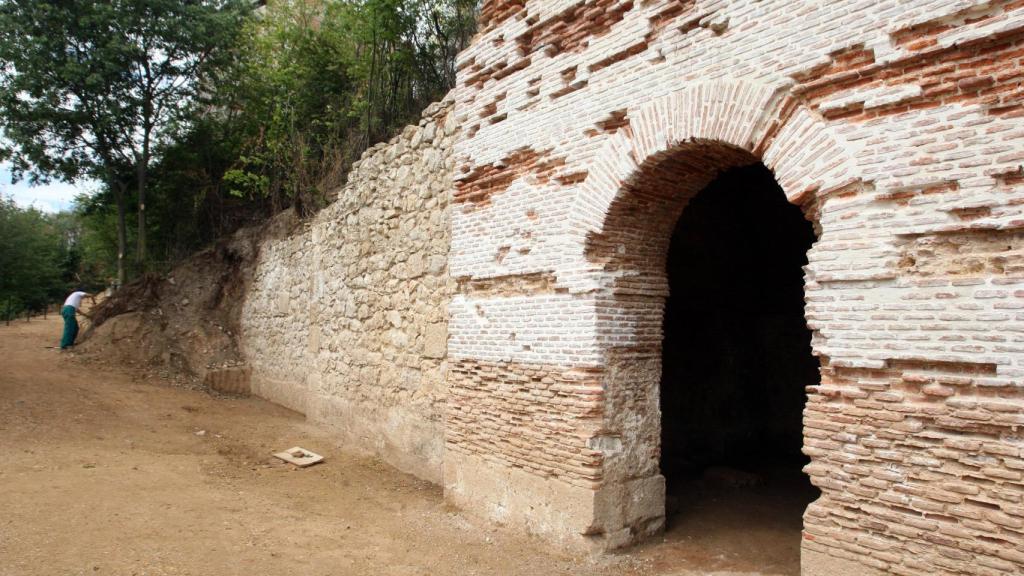 Imagen de los restos del Palacio de la Ribera en la actualidad.