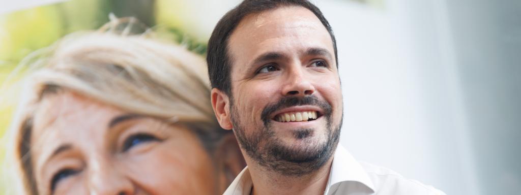 Alberto Garzón participa en un acto de Sumar