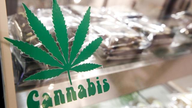 Un puesto de venta de cannabis en Bangkok, en imagen de archivo.