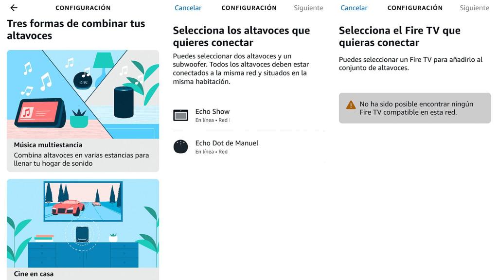 Combinar altavoces