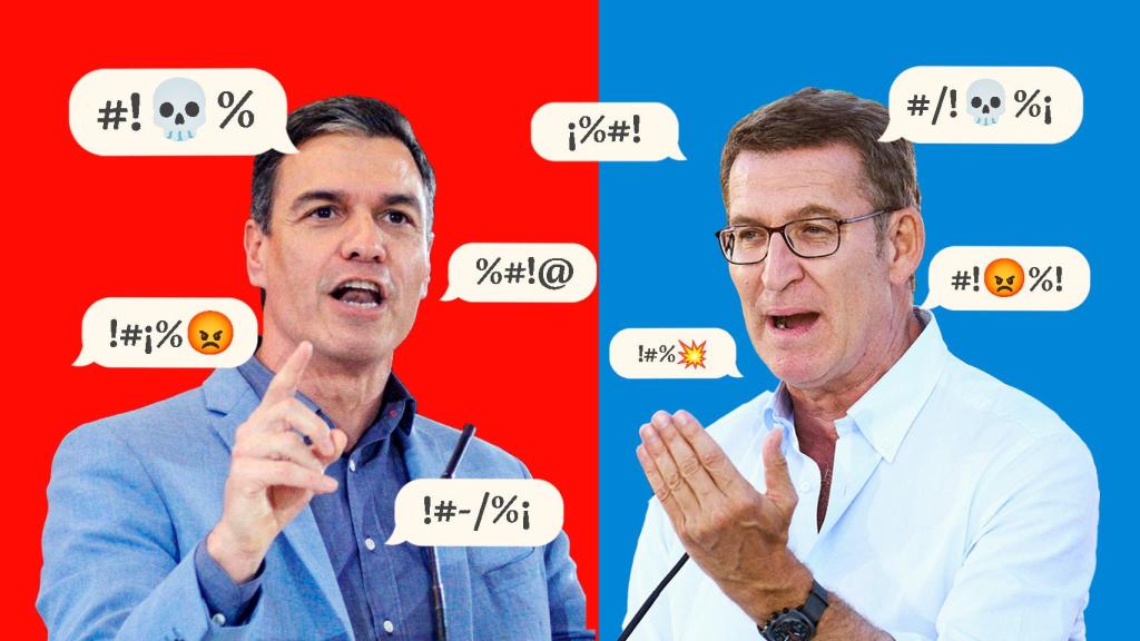 Pedro Sánchez y Alberto Núñez Feijóo han protagonizado una campaña repleta de insultos.